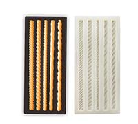 Silicone Rope Cake Fondant Sugarcraft Decoration Mold Chocolate Baking Mould Border Decorating Tool Gumpaste Clay Pastry DIY Sugar Craft Cupcake Decor Molds