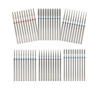 Silicone Rotary Nail Drill Bits , Diamond Milling Cutter For Manicure Electric Nail Drill Bits Nail File Gel Remover Tool Pack Of 10(A016)