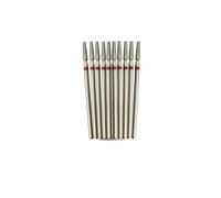 Silicone Rotary Nail Drill Bits , Diamond Nail Drill Bits Fine Grit 3/32" Shaft Pack of 10 3 Shapes(C0412d-f(d))