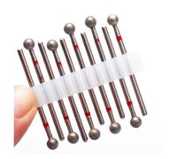 Silicone Rotary Nail Drill Bits , Pack of 10 Multicolor Nail Drill Bits Manicure Tools Cuticle Remover Accessories(Mt-10pc-d-48)