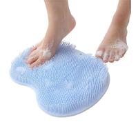Silicone Rub Back Brush Bathroom Non-Slip Wash Pad Shower Massage Mat with Sucker Bath Foot Brush for Women Foot Washing Brush Silicone Bath Foot Massage pad mat Shower Massage