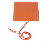Silicone Rubber 20W Heater Pad 12V DC for 3D Printer Heat Platform and Oil Tank Warming with 80x100mm Form Factor and Robust Insulation