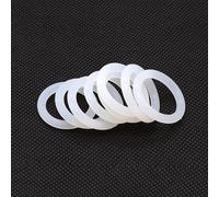 Silicone Rubber Flat Washer,Silicone Gasket, 10Pcs Soft Sealing Ring Easy Install, CS 5mm Round Silicone Washers, OD 15 20 28 120 155mm White Silicone Gasket Rings(40 * 30mm)