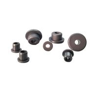 Silicone Rubber Hole Plug 5-50mm Through-hole Silicone Rubber Wiring Ring O-ring Outlet Coil-1Pc(Black,14mm(E-9mm)-2Pcs)
