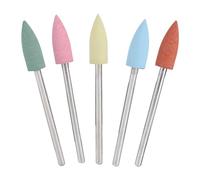 Silicone Rubber -Nail Drill -bits Manicure -Pedicure Polishing Burr Accessory Set for Nailing Technicians and Hobbyists 5PCs/Set (171) (152)
