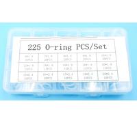 Silicone Rubber O-Ring Combination kit 225 Pieces, 15 Size Metric VMQ Sealing Gasket kit, White