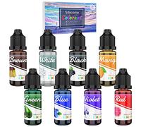 Silicone Rubber Pigment - 8 Colours Liquid Silicone Colouring Dye for Mold Making, Molding and Casting - Vibrant Colour for Resin Molds, Statues DIY Manual - 10ml Each