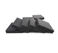 Silicone Rubber Sheet, 1pcs Black Sheets Damping Gasket Pad, 50x50mm 100x100mm Shock-absorbing Square Plate(100mm x 100mm x 25mm)