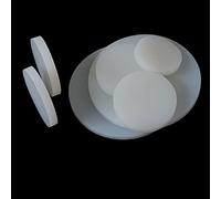 Silicone Rubber Sheet - 30mm to 150mm Diameter, 8mm Thick, White Solid Round Gasket Pad for Crafts 1pc(60mm)