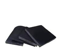 Silicone Rubber Sheet Plate, 1Pcs Black ABS Plate Hard Plastic Thickness 2mm-30mm DIY Model Production(25mm 300x300mm)