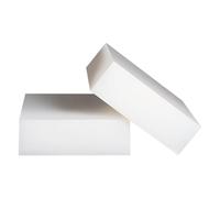 Silicone Rubber Sheets Shock Absorption Pads 15x15cm 2 pcs White Multiple Thicknesses(Thickness:1.5mm)