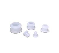 Silicone Rubber Snap-on Grommet Hole Plugs, 10pcs 2.5mm To 50.6mm Silicone Rubber Snap-on Hole Plug Blanking End Caps Seal Stopper(Transparent,13.5mm)