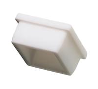 Silicone Rubber Square Pipe Plugs, Blanking End Cap Sealing Plug High Temperature Resistance Hole Caps 4pcs(28.6mm)