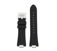 Silicone Rubber Watch Strap Black Blue Red Watchband | Compatible With Tissot PRX Series T137.410/407 24*11 26*12mm Convex Joint Quick Release