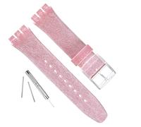 Silicone Rubber Watch Strap/Watch Band Replacement for Swatch (17mm 19mm 20mm), 17mm, Silicone, no gemstone