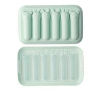 Silicone Sausage Molds, Cute Silicone Hot Dog Making Molds, 6-Cavity Baking Cooking Steaming Container, Non Stick Meat Hot Dog Maker, Homemade Sausages for Kids Food Supplement