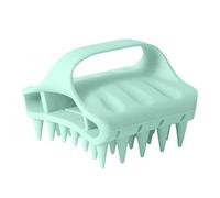 Silicone Scalp Massage Brush, Lightweight Manual Scrubber Tool, Wet and Dry Shampoo Exfoliator, 3.34 Inches Soft Grip Hair Care Accessory for Shower, Bathroom, Daily, Travel Use