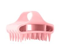 Silicone Scalp Massage Brush, Lightweight Manual Scrubber Tool, Wet and Dry Shampoo Exfoliator, 3.34 Inches Soft Grip Hair Care Accessory for Shower, Bathroom, Daily, Travel Use