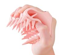 Silicone Scalp Massager - 3.35x3.15x2.76 Inch, Lightweight Scalp Scrubber - Manual Massage Brush with Silicone Shampoo with Wet and Dry Use on the Way