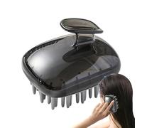 Silicone Scalp Massager - Anti-Slip Shampoo Brush with Soft Flexible Bristles | Deep Cleaning Hair Scrubber for Removal and Growth Stimulation | Removable Wet and Dry