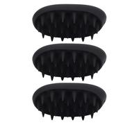 Silicone Scalp Massager Brush - Ergonomic Hair Washing Brush with Non-Slip Handle, Wide Spacing Comb for Deep Cleanse in Wet & Dry Hair, Easily Lathers Shampoo into Rich Foam