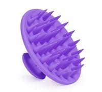 Silicone Scalp Massager Shampoo Brush, Scalp Scrubber for Hair Growth (Purple)