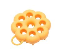 Silicone Scalp Scrubber Brush, Flower Shape Scalp Massager, Shampoo Hair Cleaner Tool, Soft Silicone Hangable Bath Brush, Hair Washing Shower Accessory for Hotel Dorm Bathroom Use 7.6x9x2.4cm