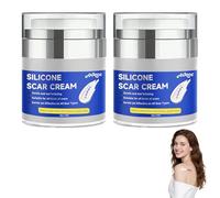 Silicone Scar Cream for Surgical Scars, Advanced Scar Removal Cream, Silicone Scar Repair Gel for Old & New Scars, C-Section, Pregnancy, Acne, Injury, Keloids, Burns, Medical Grade Scar Cream (2 PCS)