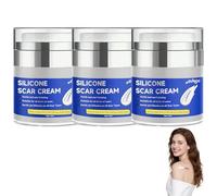 Silicone Scar Cream for Surgical Scars, Advanced Scar Removal Cream, Silicone Scar Repair Gel for Old & New Scars, C-Section, Pregnancy, Acne, Injury, Keloids, Burns, Medical Grade Scar Cream (3 PCS)