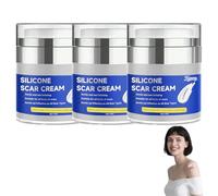 Silicone Scar Cream for Surgical scars, Advanced scars Cream, Silicone scar Gel, Scar Ointment for Stretch Marks, Keloid Scars, Cesarean Section, Burns, Acne (3 Bottle)