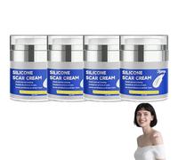 Silicone Scar Cream for Surgical scars, Advanced scars Cream, Silicone scar Gel, Scar Ointment for Stretch Marks, Keloid Scars, Cesarean Section, Burns, Acne (4 Bottle)