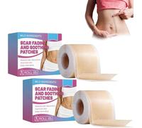 Silicone Scar Plasters, Reusable Silicone Scar Sheets, Skin Friendly & Strong Adhesive - Waterproof & for All Skin Types (2 Rolls)