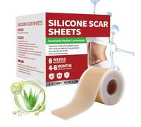 Silicone Scar Sheet,Soothing Skin Elastic Patches | 1.57x59in Silicone Scar Removal Sheets,for Women Men Elderly Stretch Marks Face Body Breast Burn Pimple