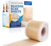 Silicone Scar Sheets(1.8"x120"-3M),Medical Grade Silicone Scar Tape,Silicone Strips for Scar Healing,Painless Scar Removal Tape for All Surgical Incisions,C-Section,Burn,Keloid,Acne