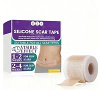 Silicone Scar Sheets, Medical-Grade Scar Gel, Professional Treatment for Surgical, Burn, and Acne Scars, Fades Scars, Comfortable and Invisible, Gentle and Non-Irritating, Suitable for Body.