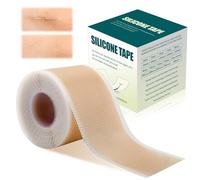 Silicone Scar Sheets, Premium Silicone Gel Scar Tape, Reusable Silicone Patches, Painless Silicone Tape Roll, Silicone Scar Tape for Surgeries Scars, C-Sections, 1.6'' x 120''Roll-3M