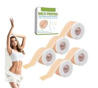 Silicone Scar Sheets Roll, Grade Soft Silicone Tape for Scars, Cut-to-Fit Gel Tape, Reusable Scar Patches, Waterproof Gel Strips, for Surgical Scars, C-Section, Burns & Stretch Marks (5 Boxes)