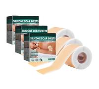 Silicone Scar Sheets, Silicone Scar Tape for Surgical Scars, Professional Scar Removal, Reusable, for Surgeries Scars, C-Sections, and Burns, Keloid, Acne (3 Pcs)