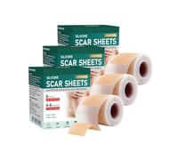 Silicone Scar Sheets, Silicone Scar Tape, Reusable and Effective Scar Removal Sheets, Silicone Scar Removal Sheets for Surgical Scars, Healing Keloid, C-Section, Tummy Tuck (3)