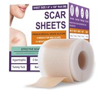Silicone Scar Sheets,Silicone Scar Tape,Scar Tape for Surgical Scars,Silicone Scar Removal Strips for Surgical,C-Section,Tummy Tuck,Keloid Scars(1.6"X 120" Roll-3M) Keloid Bump Removal