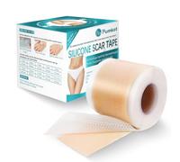 Silicone Scar Sheets, Tape (1.6"x 60" Roll-1.5M), Reusable Removal Strips, Professional Away Sheets for Surgical Scars, Keloid, C-Section, Burn et, Brown- 60x1.6 Inch