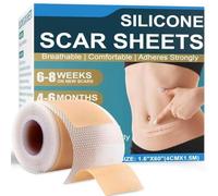 Silicone Scar Sheets Waterproof 4cm x 2m - Ultra Soft Silicone Scar Tape, Waterproof Scar Treatment for Surgical Scars, C Section