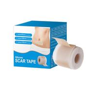 Silicone Scar Sheets, Waterproof Breathable Cuttable, Professional Scar Removal Strips 150x4cm for Men Women Body Forehead Breast Neck Belly Stretch Marks Hardware Gear Reliable Care