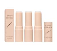 Silicone Scar Stick,60% Silicone Scar Solutions for Face and Body,Promote Collagen Repair & Pigmentation Reduction,Non-Greasy,Soothing & Moisturizing Scar Treatment for Old & New Scars (3PC, Natural)