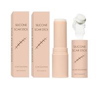 Silicone Scar Stick, 60% Silicone Scar Solutions for Face and Body, Stick Applicator Manual Massage Suitable, Soothing & Moisturizing Scars Treatment for Old & New Scars (2 Pcs)