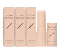 Silicone Scar Stick,Contains 60% Silicone, for Wrinkles Old & New Scars Gentle on All Skin Types Easy to Use Portable Design,2pcs