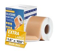 Silicone Scar Tape 1.6" x 100"-2.5M Medical Grade Silicone Sheets for Scar Care Gel Scar Tape Roll Effective for Surgery C-Section Keloids Burns Acne and Stretch Marks Reusable Ultra-Thin Waterproof