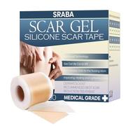 Silicone Scar Tape 4cm × 1.5m - Silicone Scar Sheets for Surgical Scars & C Section - Scar Tape for Burns, Wrinkles, Stretch Marks & C Section Recovery - Soft & Waterproof
