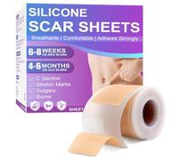 Silicone Scar Tape 4cm x 1.5M,Ultra-Thin Reusable Silicone Scar Sheets for Keloids, C-Sections, Acne, Old & New Scars,Waterproof, Breathable Scar Tape for All Skin Types