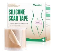Silicone Scar Tape 4cm x 1.6m | Medical Grade Silicone Scar Sheets for C Section & Surgical Scars | Scar Tape for Wrinkles, Burns, Acne Marks, Stretch Marks | Soft, Waterproof, Reusable